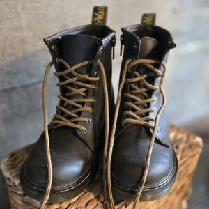 Dr. Martens Dark Brown Leather Boots